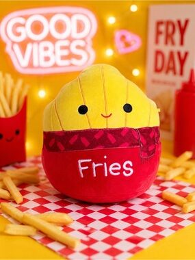 Squishmallows Fries Plush 🍟✨ Yellow + Red